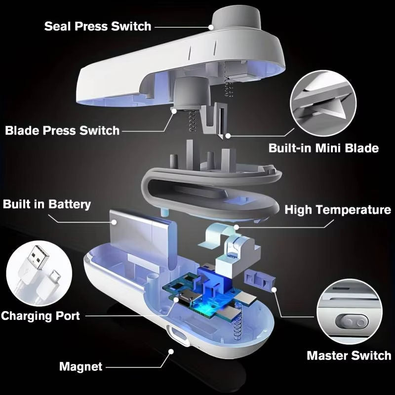Portable USB Rechargeable Sealing Machine